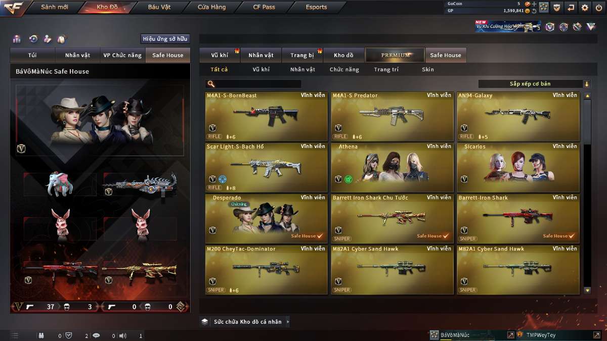 shop acc cf uy tin gia re